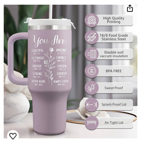 Christian 40oz Tumblr Travel Cup - Picture 2 of 9